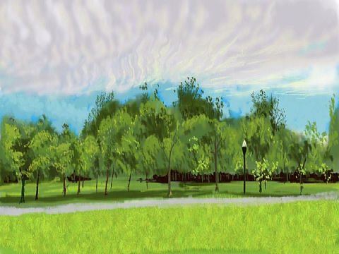 平板风景绘画1