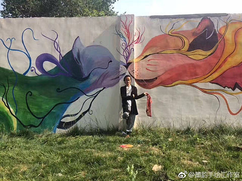 墨韵手绘 墙绘作品（个人主页-ZMzU4Njg0MjA=） - 绘画 - 站酷设计师墨韵手绘工作室原创素材 - 站酷ZCOOL