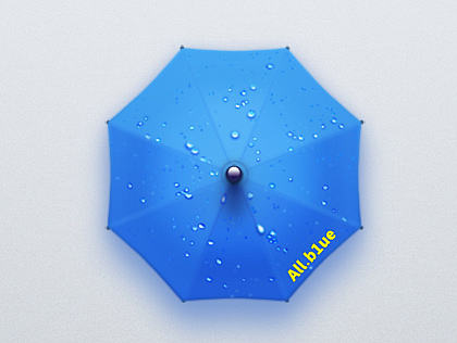 临摹 雨伞水滴图标