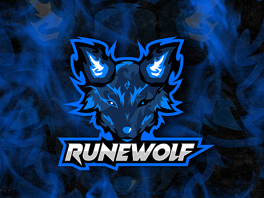 《符文狼》矢量游戏战队logo