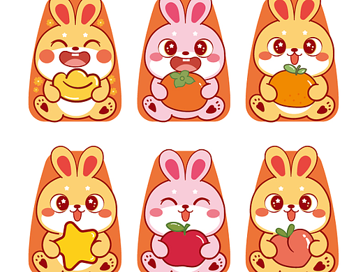 中秋节兔子灯笼中秋节灯笼兔子灯设计插画可授权