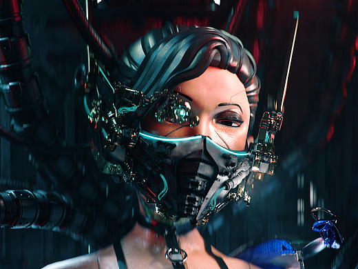 Blender-Cyber girl 赛博少女 全流程
