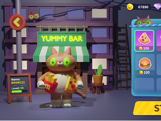 2022歐美卡通ui練習(xí)（個人主頁-ZNjE1NjYxMTY=） - 游戲UI - 站酷設(shè)計師陳滾滾925原創(chuàng)素材 - 站酷ZCOOL