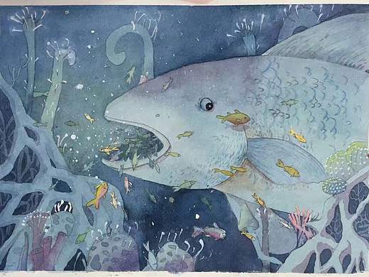 鱼（个人主页-ZMzM4OTQzNjQ=） - 绘画 - 站酷设计师Juviv原创素材 - 站酷ZCOOL