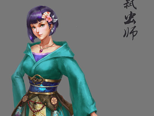 cg插画人设练习，弑蟲师