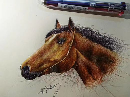 圆珠笔手绘（个人主页-ZNDAwNjI0NDA=） - 绘画 - 站酷设计师AAArtist原创素材 - 站酷ZCOOL