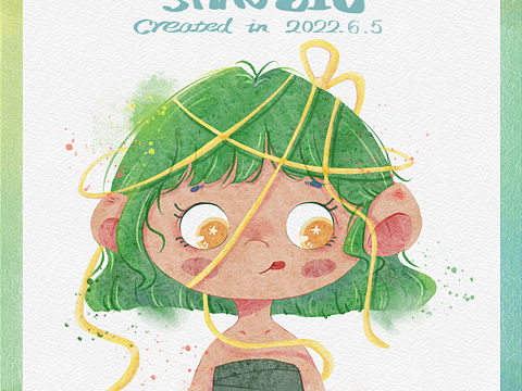 粽子拟人（个人主页-ZNjA5MDI1MjQ=） - 儿童插画 - 站酷设计师曦曦里原创素材 - 站酷ZCOOL