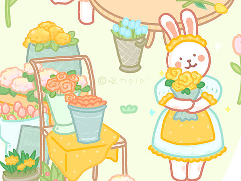 怪力兔系列插画