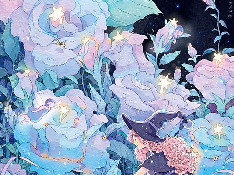 procreate小魔女的旅程系列