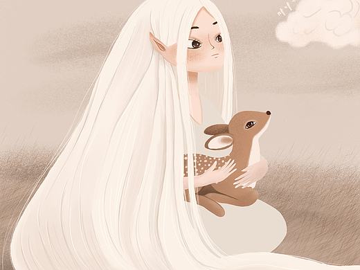 小姐姐（个人主页-ZNDA0MDYzODg=） - 艺术插画 - 站酷设计师叶无归原创素材 - 站酷ZCOOL