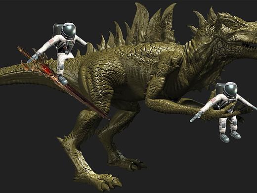 太空人龙骑士（个人主页-ZMTc5OTc3NjA=） - 宣传物料 - 站酷设计师你潮哥原创素材 - 站酷ZCOOL