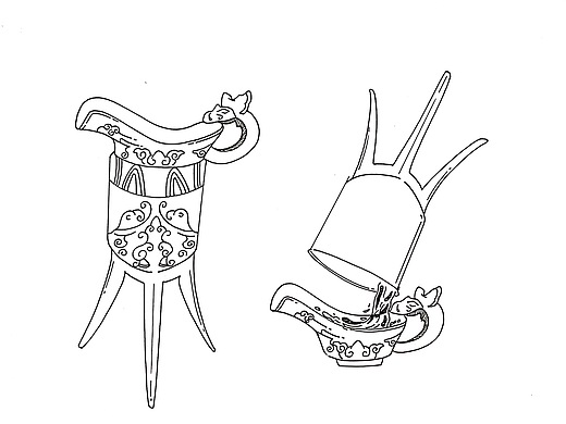创意产品古风文创水瓶手绘