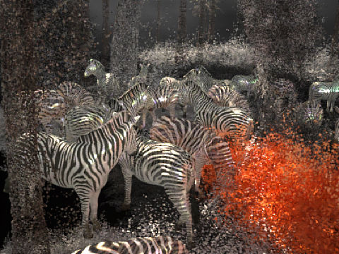 三维抽象点云风格化渲染