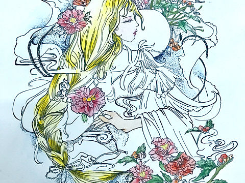 手绘插画(半临摹)