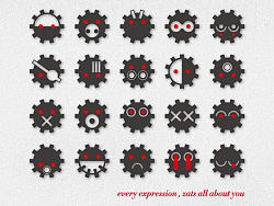 齿轮行星__表情设计