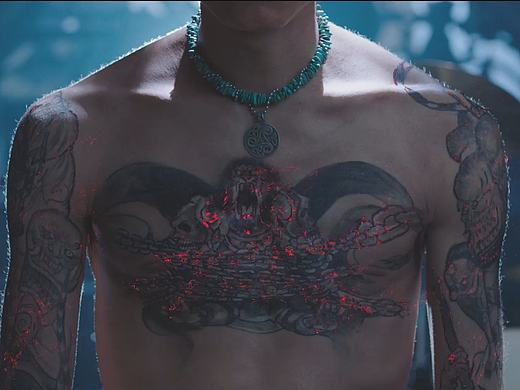 AE粒子+灼烧效果