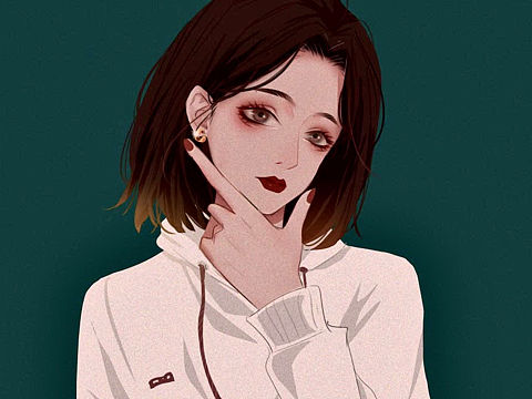 《闺蜜》-头像（个人主页-ZNDI5ODY5MDQ=） - 商业插画 - 站酷设计师先森小日原创素材 - 站酷ZCOOL