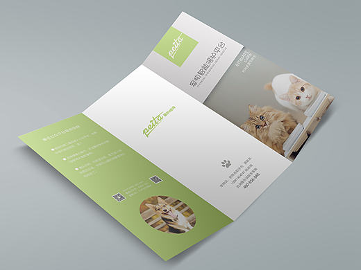 宠物智能陪护三折页