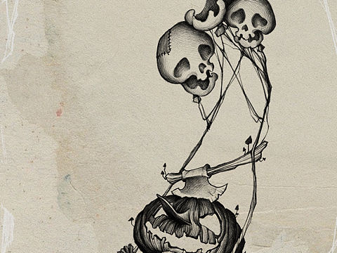 暗黑插画/荡秋千