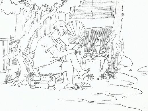 给自己设计一个夏季避暑的小角落。可品茶赏雨