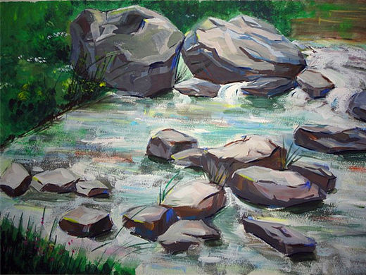 风景写生（水粉）