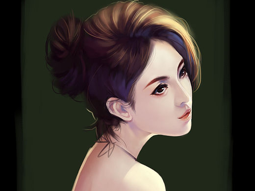 插画  手绘  人物头像 卡通