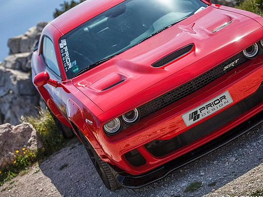 道奇挑战者 改装升级PD前唇 后唇 侧群 尾翼 机盖 