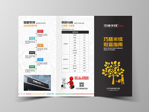 悦木广告设计-过桥米线餐饮三折页设计