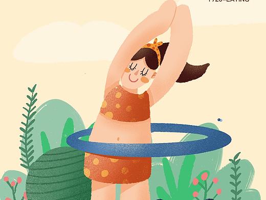 减肥进行时（个人主页-ZMzk0OTE2NTI=） - 商业插画 - 站酷设计师爱吃Eating原创素材 - 站酷ZCOOL