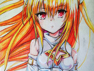 临摹 彩铅手绘 金色暗影（个人主页-ZNzEzMDA3Ng==） - 单幅漫画 - 站酷设计师Jay杨原创素材 - 站酷ZCOOL