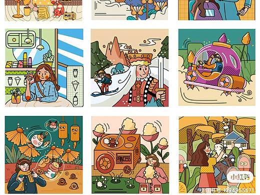 原创插画/AI矢量图（个人主页-ZNTExNTc0MjQ=） - 新锐潮流插画 - 站酷设计师芮士卷原创素材 - 站酷ZCOOL