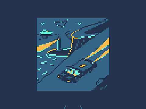 ﹝像素动画﹞海岸飞车