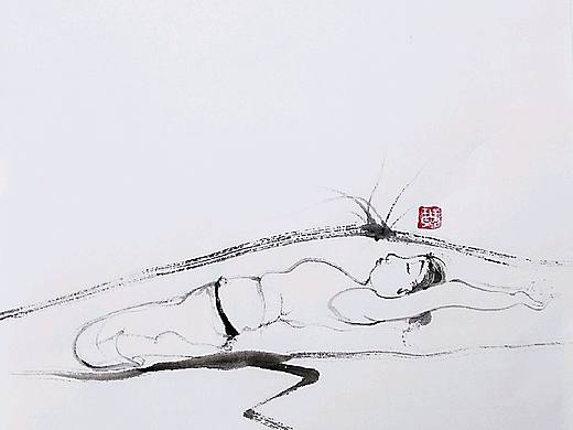 與天地合一（個人主頁-ZMjc4Mzg1MTI=） - 繪畫 - 站酷設(shè)計師qinart黃英琴原創(chuàng)素材 - 站酷ZCOOL