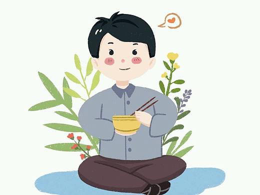 好好吃飯，幫朋友畫的一組大米包裝（個人主頁-ZMzQ0ODM5ODQ=） - 包裝 - 站酷設(shè)計師奶蓋味當(dāng)歸原創(chuàng)素材 - 站酷ZCOOL