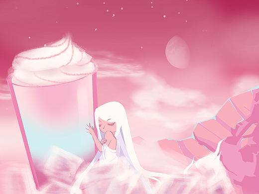 粉雪冰淇淋（个人主页-ZNTk2MTc5NDA=） - 创作习作 - 站酷设计师水描画青原创素材 - 站酷ZCOOL