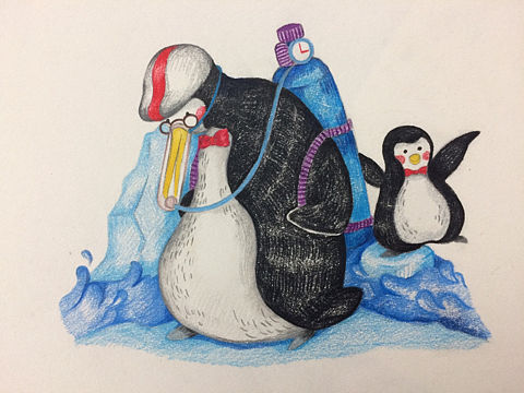 商用｜彩铅手绘｜医疗机构明信片插画