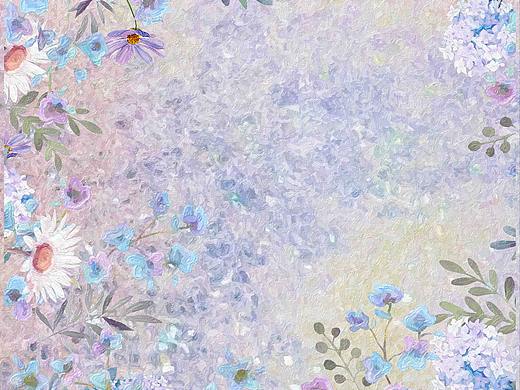 粉彩的花朵