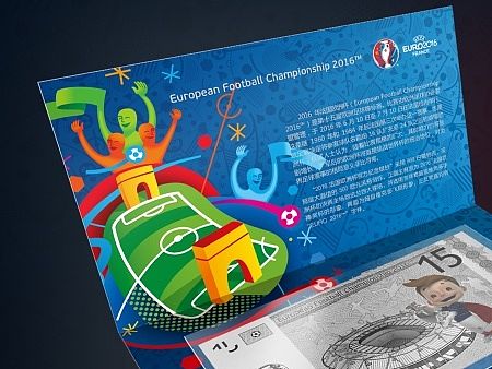2016法国欧洲杯纪念金银钞