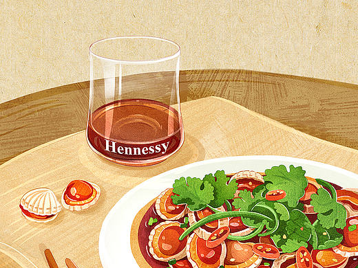 美食插画
