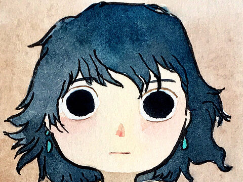 手绘宫崎骏角色头像