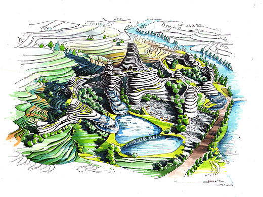 建筑表現(xiàn)（個人主頁-ZMjA2NDc2MDg=） - 建筑設(shè)計 - 站酷設(shè)計師周喜喜的畫原創(chuàng)素材 - 站酷ZCOOL