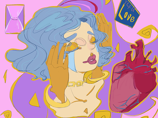原创插画：LOVE！LOVE！LOVE！
