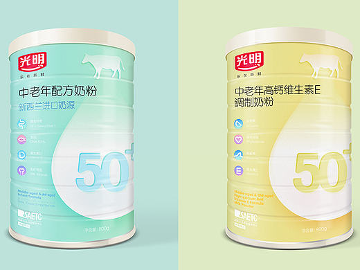 光明奶粉包装设计