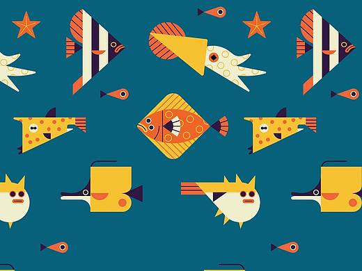 临摹Owen Davey作品（个人主页-ZNTI1OTI1MzI=） - 商业插画 - 站酷设计师半半Semi原创素材 - 站酷ZCOOL