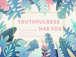 零基础练习1(植物插画海报)