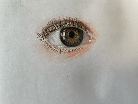 彩铅眼睛（临摹）