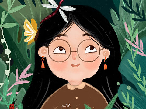 插画练习 -是我本人没错了（个人主页-ZMjY5NDM3NjQ=） - 创作习作 - 站酷设计师王美丽呐原创素材 - 站酷ZCOOL