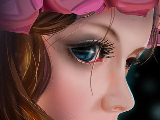 SD娃娃,女孩,头像,光