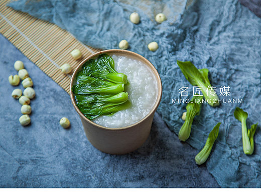 美食外面拍摄，粥