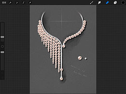 PS 手绘板 ipad绘画procreate高级珠宝设计手绘